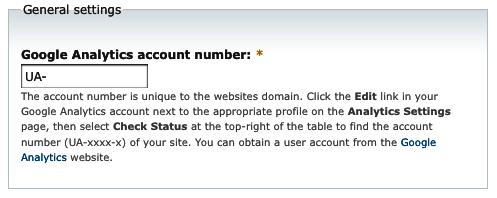 Creating a Google Analytics account and installing it on your Drupal site