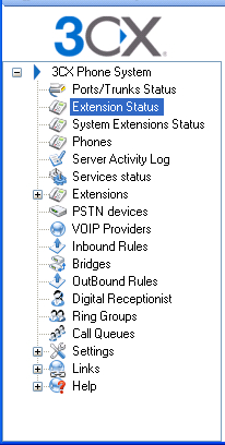 The navigation pane3CX Phone Systemnavigating, ways