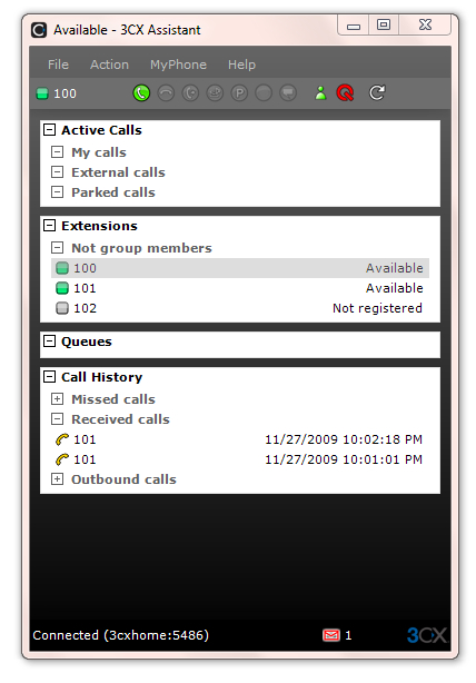 3CX Assistant3CX Phoneactivity