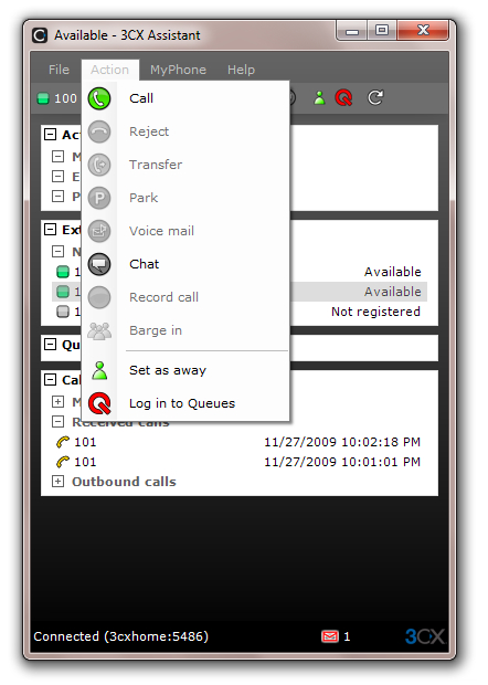 3CX Assistant3CX Phoneactivity