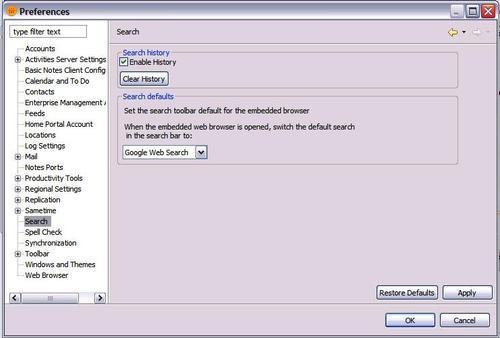 lotus notes client disable replication