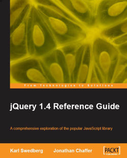 Rusteloos gemiddelde de sneeuw jQuery 1.4 Reference Guide | Packt