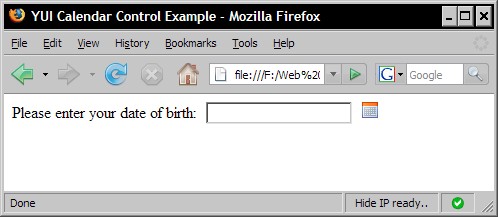 The initial HTML page
