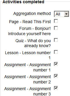 Course Completion in Practice: Example 2