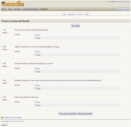 Lesson module - MoodleDocs