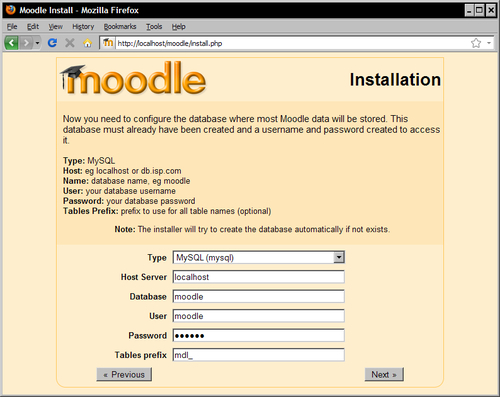 Installation checklist