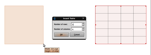 scribus tables scribus tables