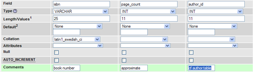 Column-commenting