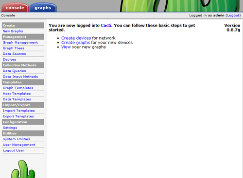 Web Cati 1. Installing Cacti | Cacti 0.8 Beginner's Guide