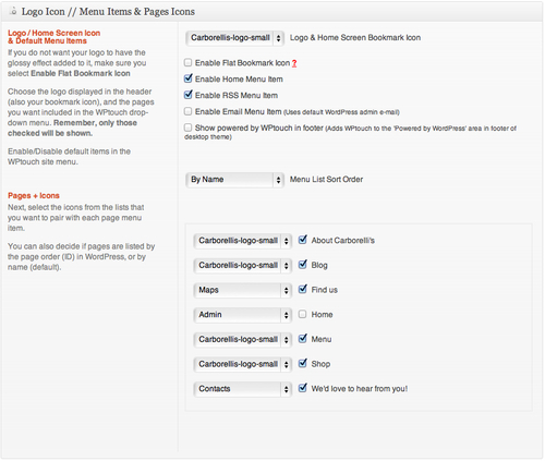 Time for action—installing and configuring WPtouch