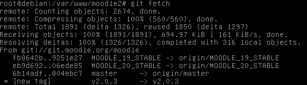 Updating Moodle via CVS and GIT