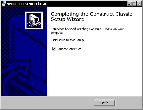 Time for action — getting Construct Classic up and running
