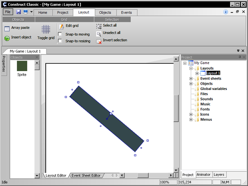 Time for action — creating some objects