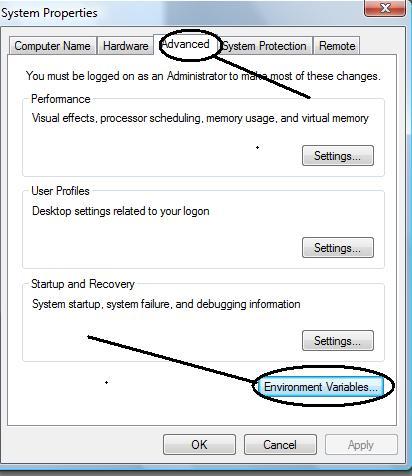 Setting the JAVA_HOME and PATH variable in Windows