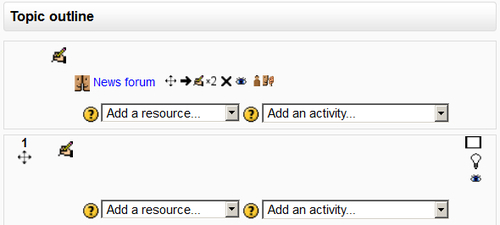 Customizing the middle section