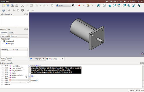 python freecad examples