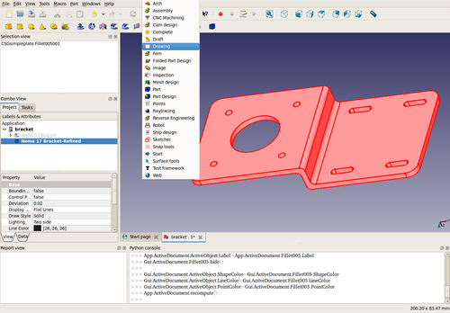 freecad print sketch