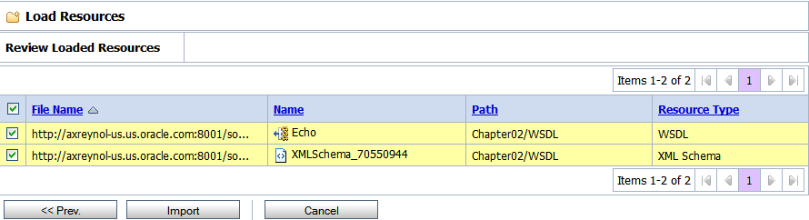 Importing a WSDL