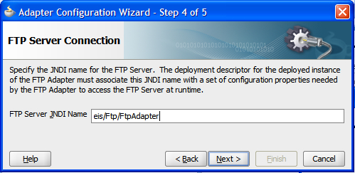 Selecting the FTP connection