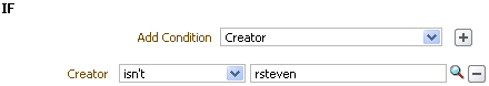 Setting up a sample rule