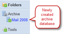 create archive folder in lotus notes 8.5