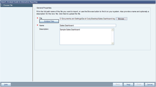 Importing Bqy Documents Into The Epm Workspace The Business Analyst S Guide To Oracle Hyperion Interactive Reporting 11