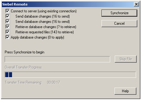 Manual synchronization