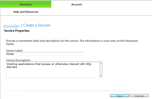 Creating a Windows Azure Service