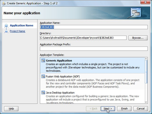 Adding an Application