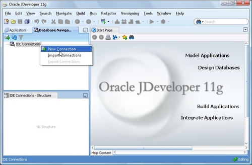 Creating a datasource in JDeveloper