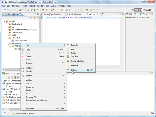 Creating a test client