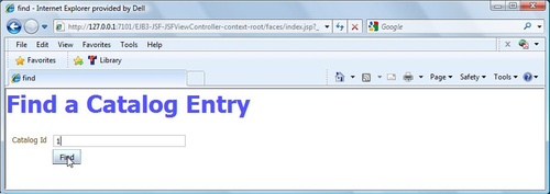 Finding an Entity instance