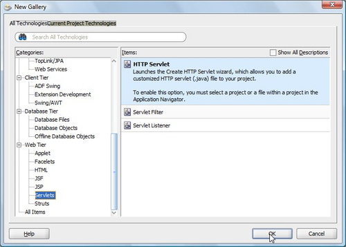 Creating a servlet client