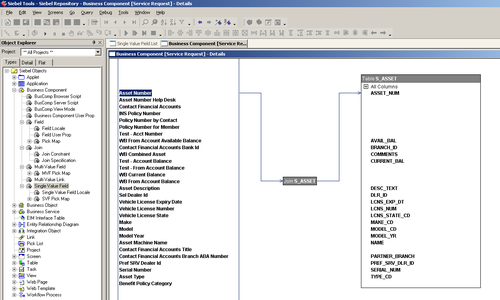 Business components, joins, and fields
