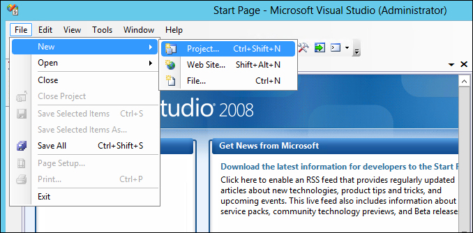 Using Visual Studio