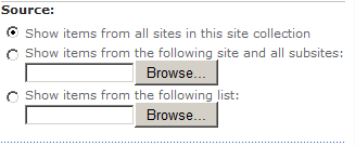 Configuring the Content Query Web Part