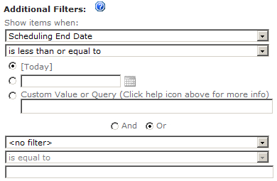 Configuring the Content Query Web Part
