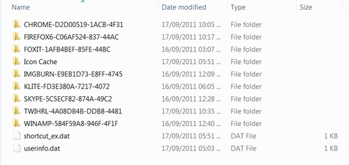 User Data directory