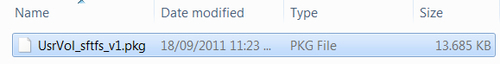 Using PKG files