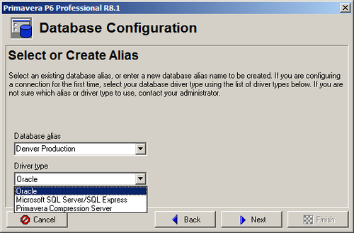 Logging into the P6 Client