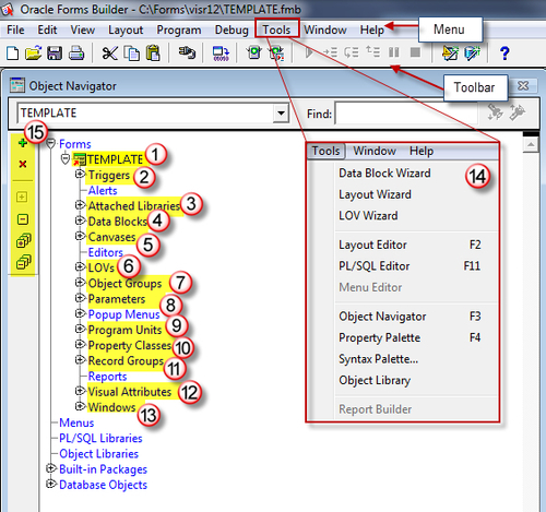 Using forms builder for E-Business Suite