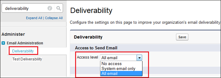 Access to Send Email