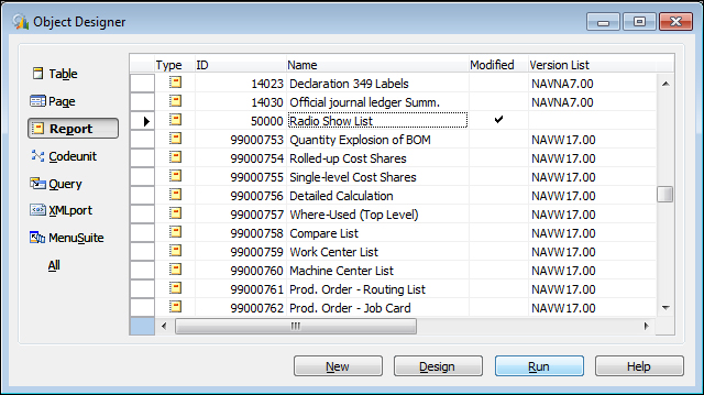 Creating a List Report