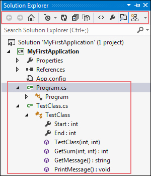 Working with Solution Explorer and Class View - Visual Studio 2012 and .NET   Expert Development Cookbook