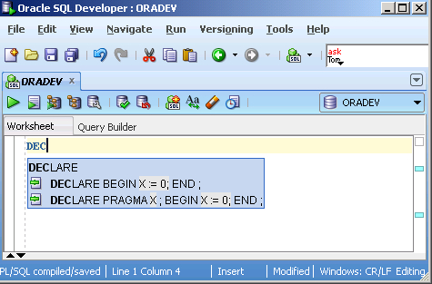 Editing and saving the scripts