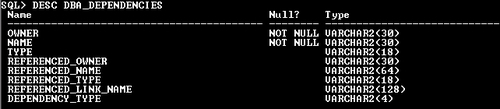 Dependency metadata