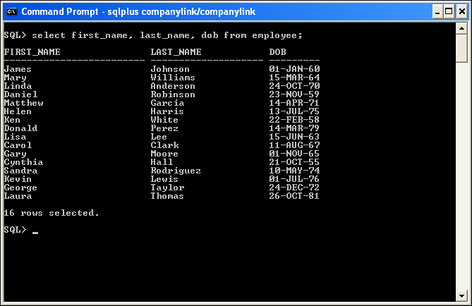 SQL*Plus