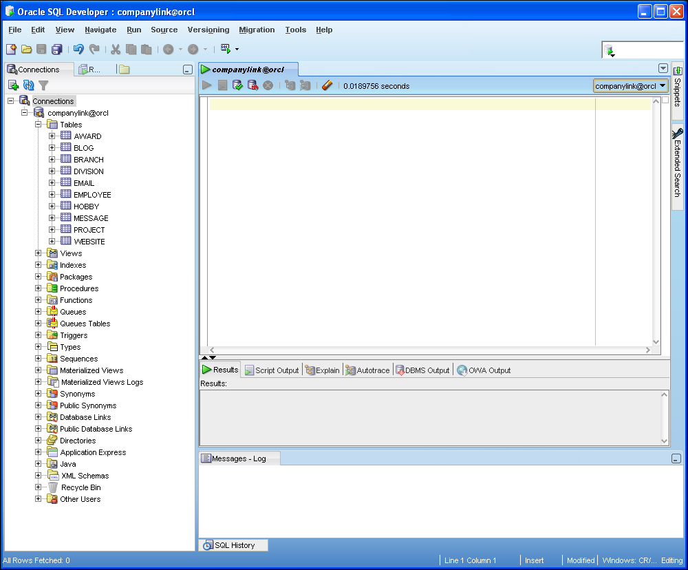 Oracle SQL Developer