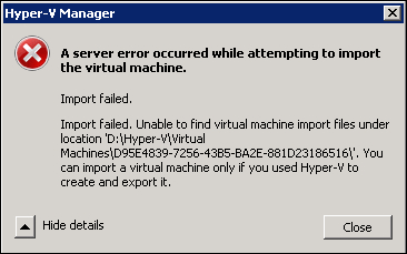 Hyper-V migration (Should know)