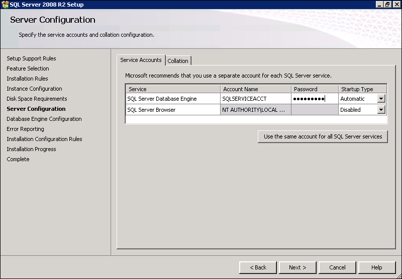 Installing SQL Server 2008 R2 Express